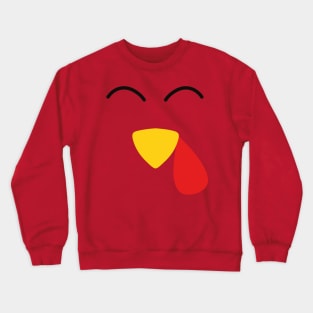 Turkey Face Costume T-Shirt Crewneck Sweatshirt